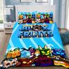 3D Game Bedding Set B-Blox F-Fruits Cartoon Duvet Cover Set Soft Skin-Friendly Single Double King Size For Kids Home Textiles