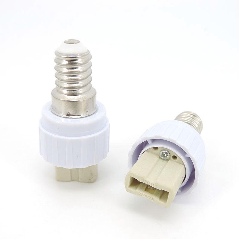 E27 E14 To G9 Lamp Base Bulb Holder Converter Power Socket Conversion Light Bulb E14-G9 E27-G9 Type Adapter Fireproof White