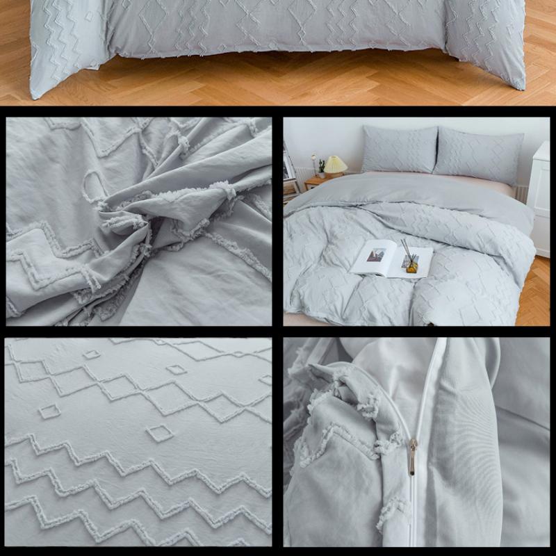 Комплект одеяла - комплект из 3 пододеяльников, удобный, простой стиль, мягкий, дышащий, текстурированный, прочный, на ощупь, постельное белье на все времена года, без простыни