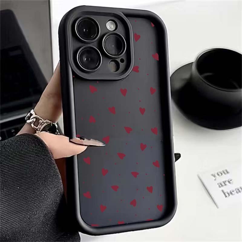INS Minimalism Love Heat Matte TPU Case For Motorola Moto Edge 70 50 Pro 60 Fusion Stylus 40 Neo G84 G85 G54 G75 G05 G34 G56 G86
