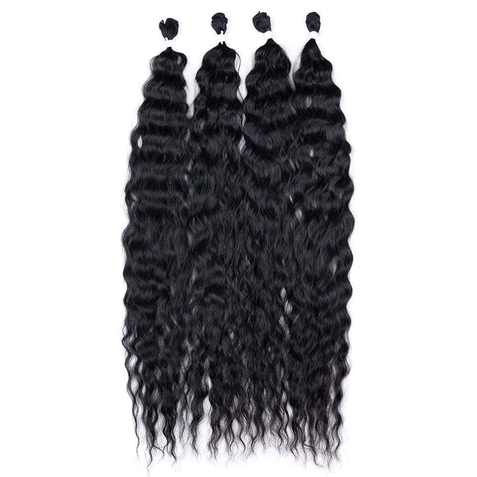 Magic Synthetic Hair Bundles Kinky Curly Ponytail 36 Inch 200g Soft Long Hair Weave Ombre Brown Blonde Natural Hair Extensions