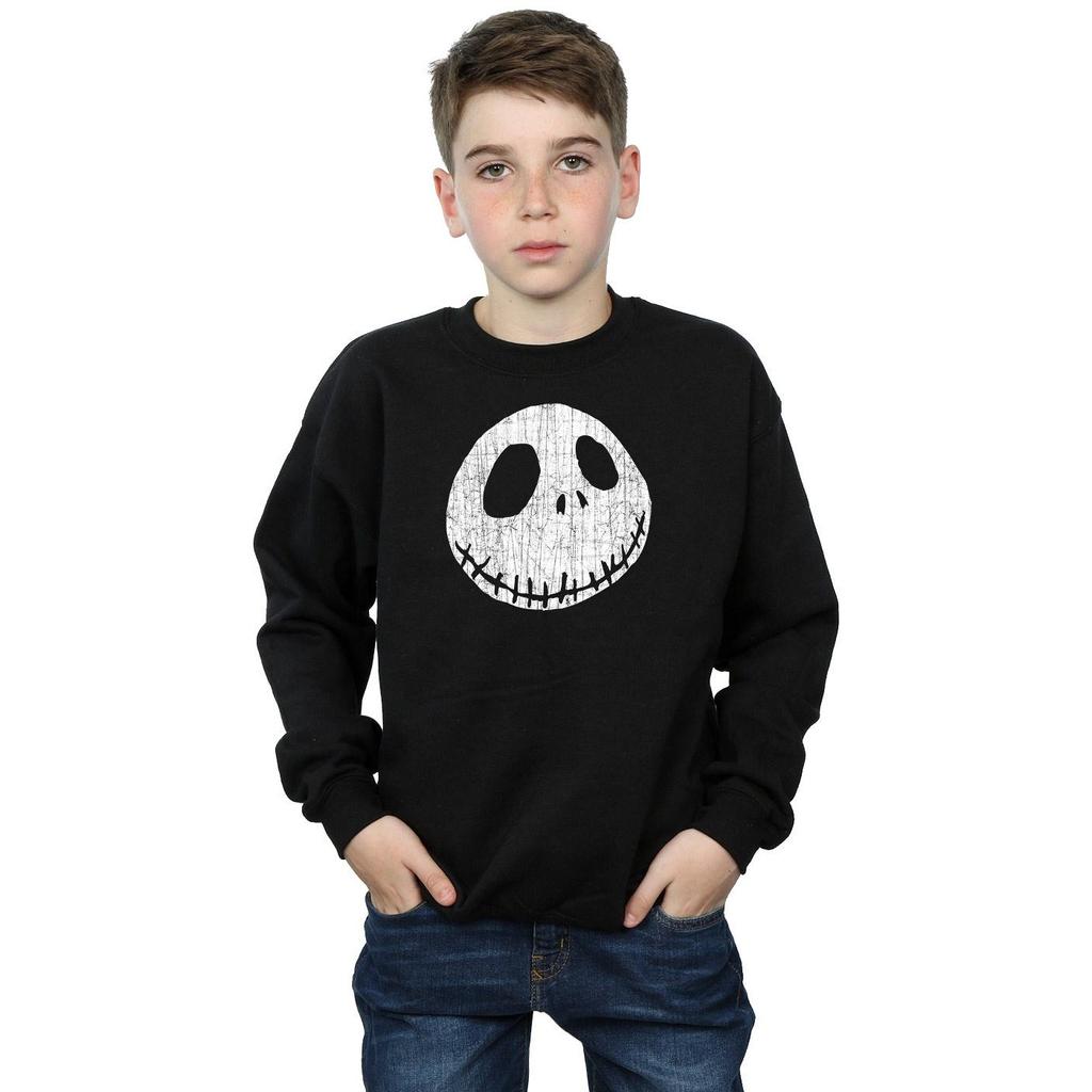 Disney Boys Nightmare Before Christmas Jack Cracked Face Sweatshirt