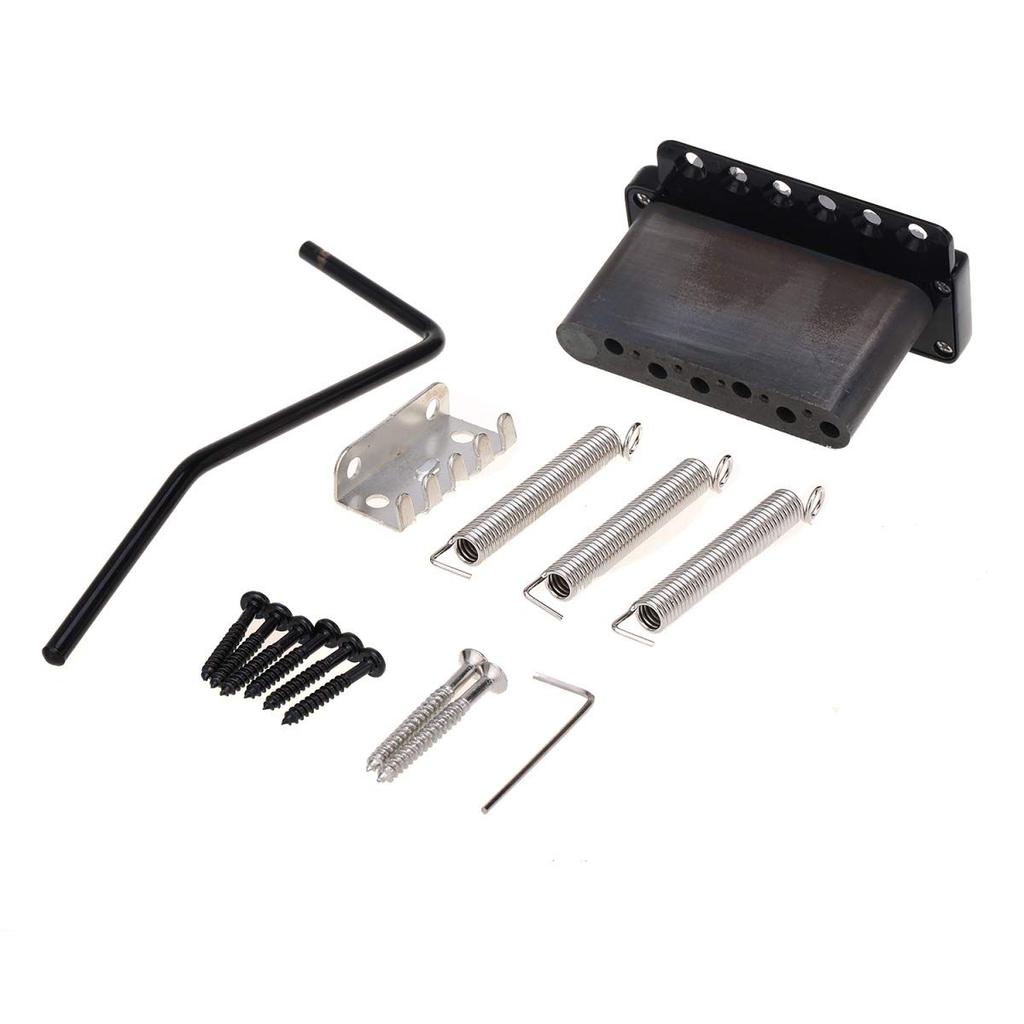 Wilkinson Guitar Tremolo Unit Tremolo Bridge For Stratocaster Electric Black WVPC-SB 10.8mm 6-Point Import/Japan Guitars,