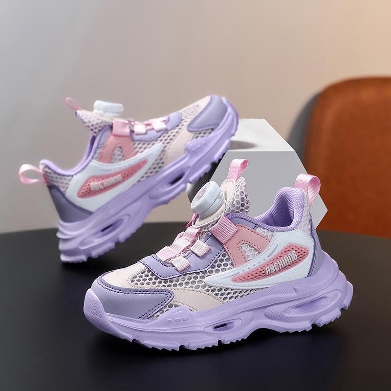 Детская мода Four Seasons Дышащая повседневная обувь для детей Бег Спорт Студенты Девочки Трендовые удобные кроссовки для спортзала