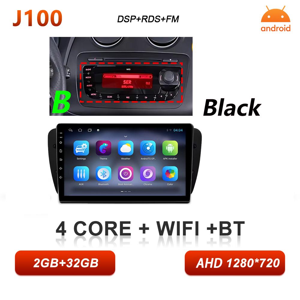 Автомагнитола Android Auto для Seat Ibiza MK4 6J 2009 2010 2012 2013 2014 2015 Carplay Мультимедийный Видео Плеер Стерео Навигация GPS