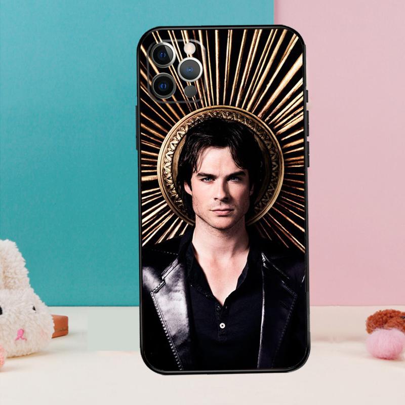 Чехол для телефона Damon Salvatore Дневники вампира Для iPhone 17 Air 16 15 13 12 11 14 Pro Max 12 13 mini 15 16 Plus 16e Чехол