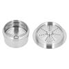 Refillable Coffee Capsules Stainless Steel Double Filtration Reusable Coffee Pods for CAFFITALY for 