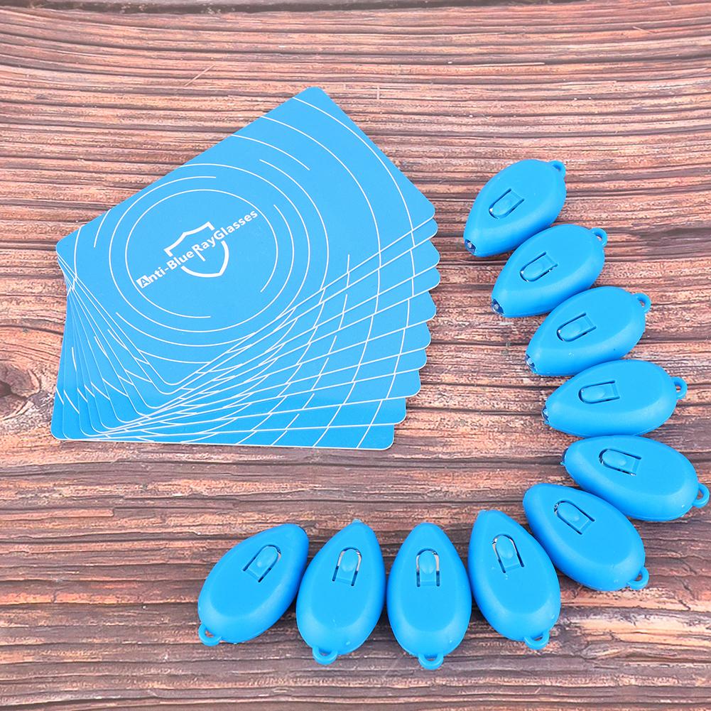 10 Set Professional Anti Blue Light Test Detection Card Blue Light Generator Card