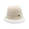 Women's Knitted Fisherman Hat Winter Versatile Color Blocked Bucket Hat Japanese Style Warm Hat