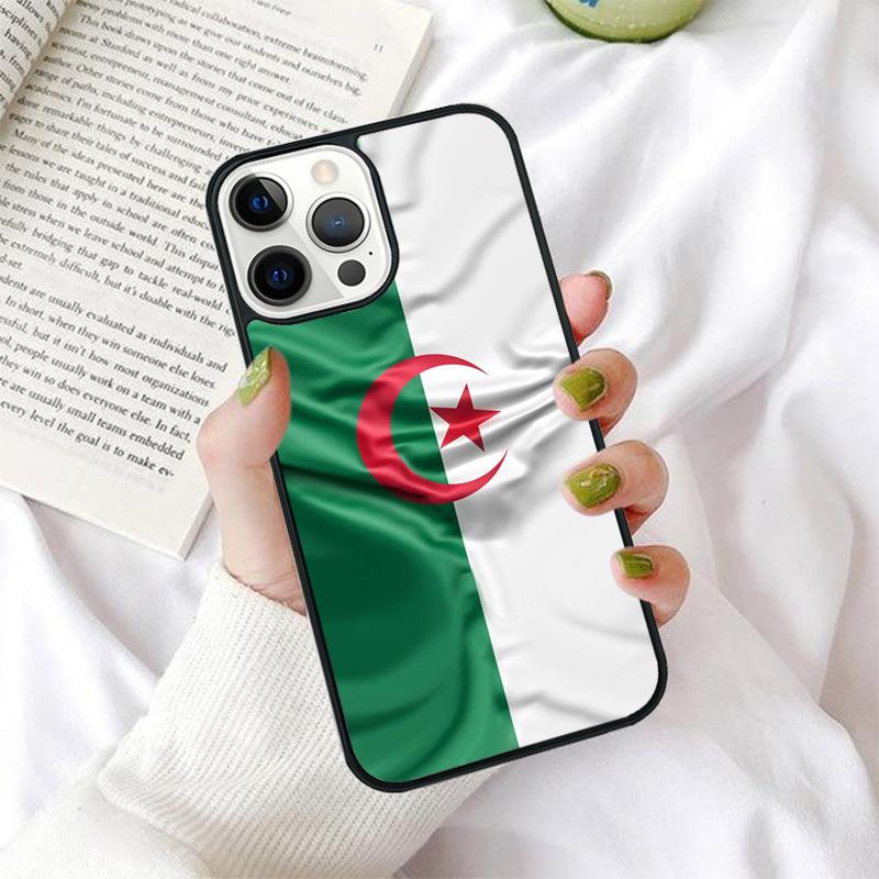 Algeria Flag Algerian Phone Case For iPhone 17 Air 15 16 14 11 12 13 Pro MAX Plus cover shell coque