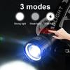 Мощный светодиодный налобный фонарь XHP360, супер яркий, 200000 лм, регулируемая лампа, предупреждающие огни, перезаряжаемый фонарь
