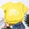 Summer Women's Printed Polar Bear Pure Cotton Loose Round Neck Short Sleeved T-Shirts Women’s