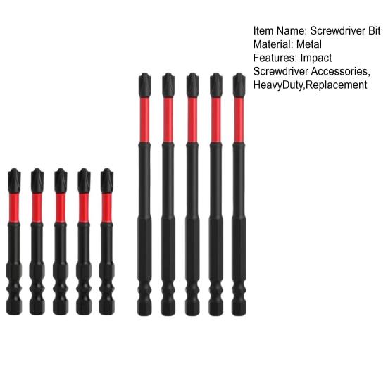 Набор ударных бит для электриков 4/10 шт. 65 мм 110 мм Шлицевые головки 45661 Дюйм