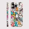 Роскошный Чехол Clmj Swag Милый Кот для iPhone 17 16e 16 15 14 13 12 11 Air Pro Max XS XR Plus Глянцевая Пленка Жесткая PC Крышка