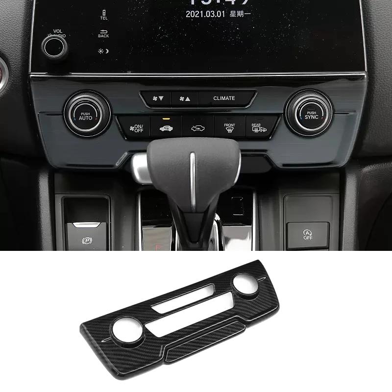 Для Honda CRV CR-V C-RV 2017- ABS карбон подлокотник крышка переключателя окна панель рычага переключения передач воздуховод крышка рулевого колеса