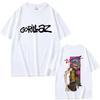 Футболка с группой Gorillaz Мужская Женская Хип-Хоп Рок Мода Оверсайз Уличная Мода Женская Высококачественный Мягкий Хлопок Футболка с коротким рукавом