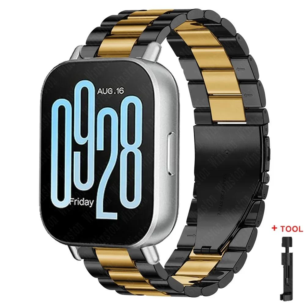 Ремешок из нержавеющей стали 22 мм для Redmi Watch 5 Active 5 Lite Металлический ремешок для Xiaomi Redmi Watch 3 Active 3 Lite Браслет Наручный ремешок