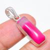 Pink Lace Agate Gemstone Handmade 925 Sterling Silver Jewelry Pendant 1.46" KJ-37