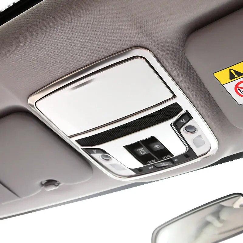 Для Honda CR-V CRV 2017 2018 2022 автомобильная передняя лампа для чтения из нержавеющей стали, рамка, накладка на крышу, аксессуары, аксессуары