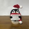 Cute Crochet Christmas Hat Penguin Doll With Card Home Room Decoration Fashion Handmade Knitted Positive Energy Penguin Dolls