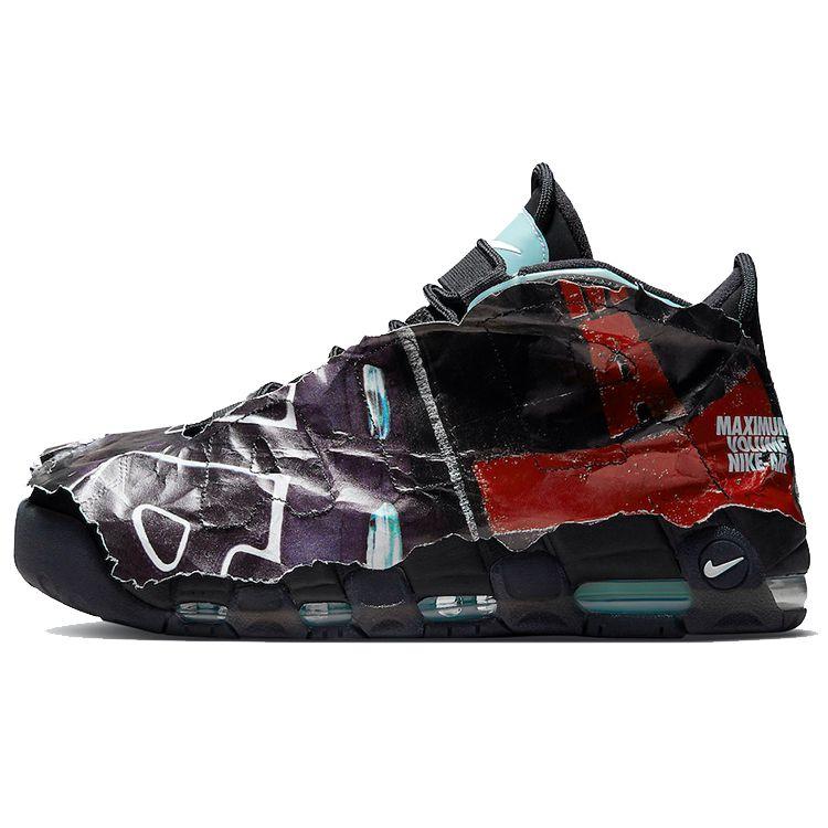 Nike Мужские кроссовки Air More Uptempo 96 Maximum Volume черные Чили-красный Glacier-Blue DJ4633-010
