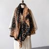 2024 Autumn and Winter High-end Scarf, European and American Leopard Print New Fashionable Long Scarf