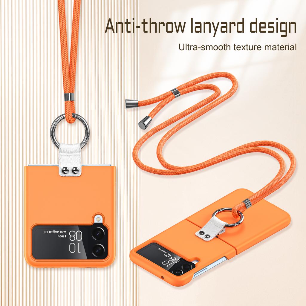 Противоскользящий ремешок, модный чехол для мобильного телефона для Samsung Galaxy Z Flip4 5g Flip 4 Flip3 Flip 3 Zflip4, противоударный чехол с кольцом-держателем