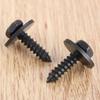 20Pcs Universal Car Auto Self-Tapping Screws 4.7mmx17mm Captive Loose Washer 8mm Hex Head Black Fastener Clips