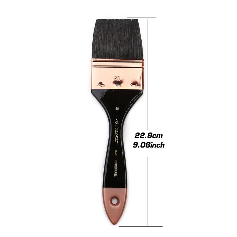 Dainayw Premium, 4 шт., круглые/плоские кисти для рисования с беличьим волосом, большой набор мягких кистей для мытья