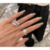 Sparkling Opal Opening Set Ladies Ring Jewelry