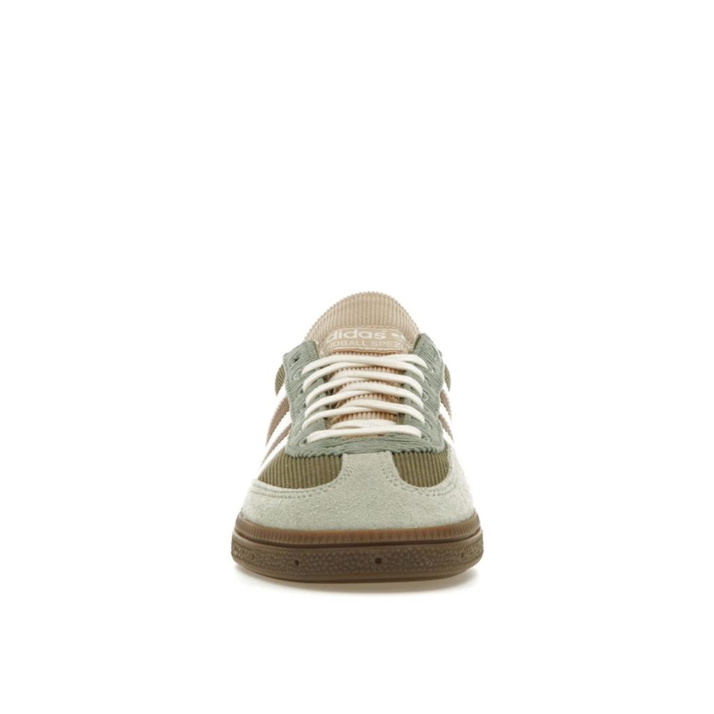 Adidas Кроссовки унисекс для гандбола Spezial Silver Green Magic Mauve кремово-белые IH4891