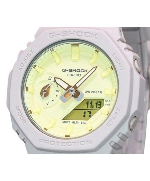 Casio G-Shock Nature's Color Series Аналоговые цифровые кварцевые женские часы с желтым циферблатом GMA-S2100NC-4A 200M