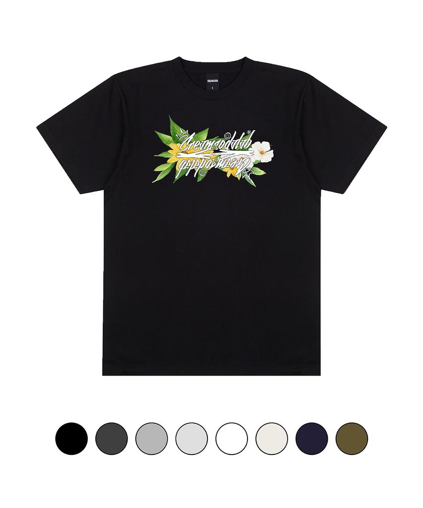 CREAM SODA LAB Crsdel Fantasy Flower Short Sleeve T-Shirt (Type A)