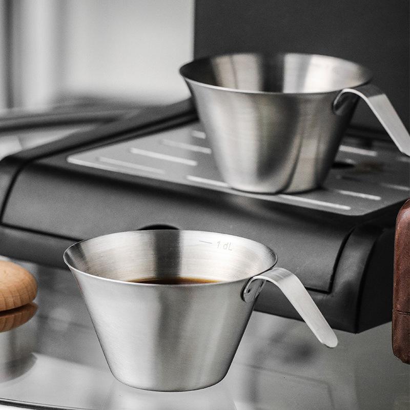 100 мл нержавеющая сталь мерная чашка эспрессо чашки маленький кофейный молочный кувшин кувшин бариста эспрессо шот чашка мерная кухонные инструменты