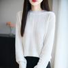 Women S Long Sleeve Knitted Pullover Sweater Lace Collar For Autumn Winter