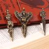 Buddhist Brass Ax Cross Vajra Pestle Diy Keychain Pendant Bracelet Necklace Decorative Handcraft Jewelry