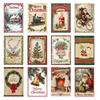 Christmas Decorative Wine Bottle Labels With Vintage Design For Holiday Party Decor