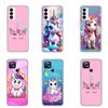 Чехол для телефона Motorola Moto Edge 40 30 neo G54 G24 G84 iPhone 15 14 Xiaomi Redmi Note 13 12 11 Pro Samsung Galaxy A34 A54 Unicorn Rainbow Horse Anime