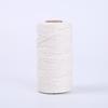 Белая нить, хлопковый шпагат для пекарей, 328 футов 2 мм, натуральная белая хлопковая нить для поделок, подарочный упаковочный шпагат, домашний декор