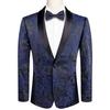 Men's Floral Dress Suit Luxury Embroidered Wedding Blazer Dinner Tuxedo Jacket