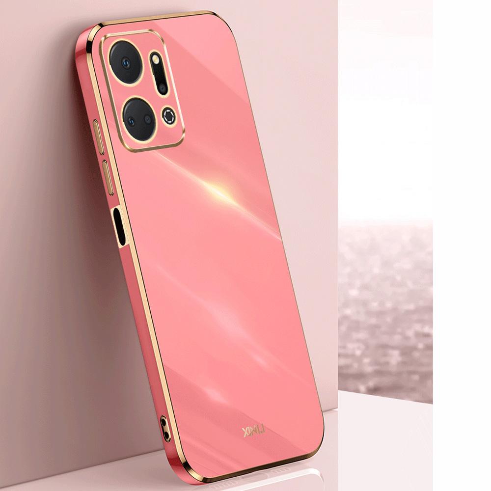 For Honor X7A Case Luxury Square Plating RKY-LX1, RKY-LX2, RKY-LX3 Phone Case ShockProof Silicone Back Cover Fundas