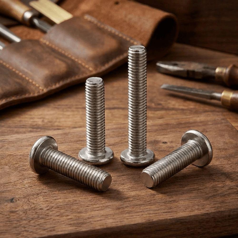 20pcs/bag Inclined Round Head Large Flat Countersunk Hex Socket Bolts Furniture Assembly