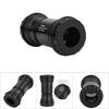 BB30 Alloy Bike Integrated Thrd Screw In Locking Bring Bottom Bracket Crankset   Accessory(Black )