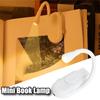 USB Rechargeable Mini Reading Book Lamp LED Dimmable Bedroom Eye Protection 360° Flip Book Lamp Portable Stand Clip Night Light