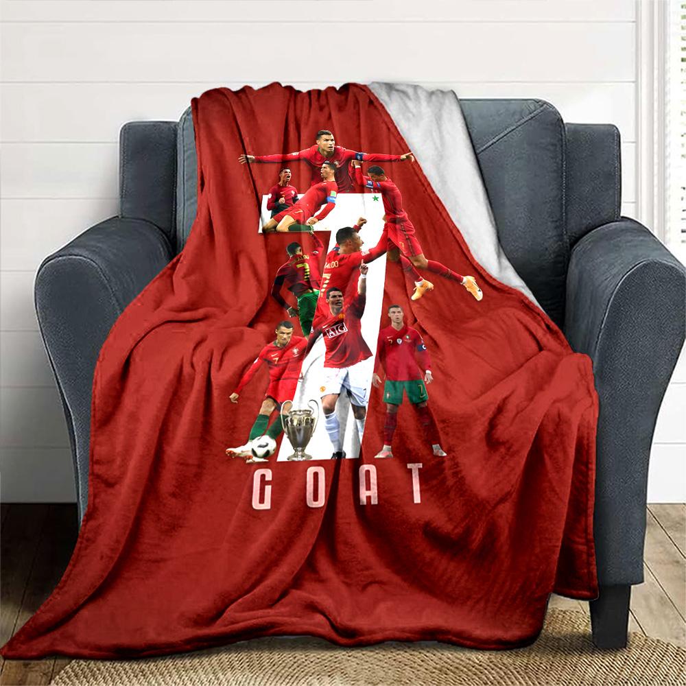 Cristiano Ronaldo Blanket Warmthful Decor Great for Office Chair Picnics Office for All Seasons Modern Style Perfect Gift for Relatives and Friends
