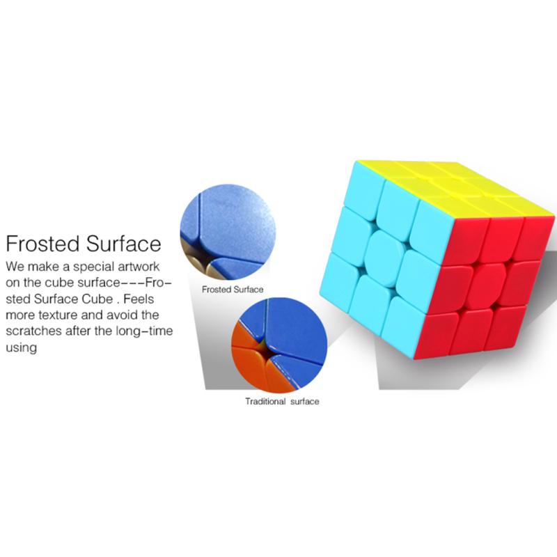 QIYI Warrior W 3×3 Magic Puzzle Cube без наклеек игрушка для тренировки мозга