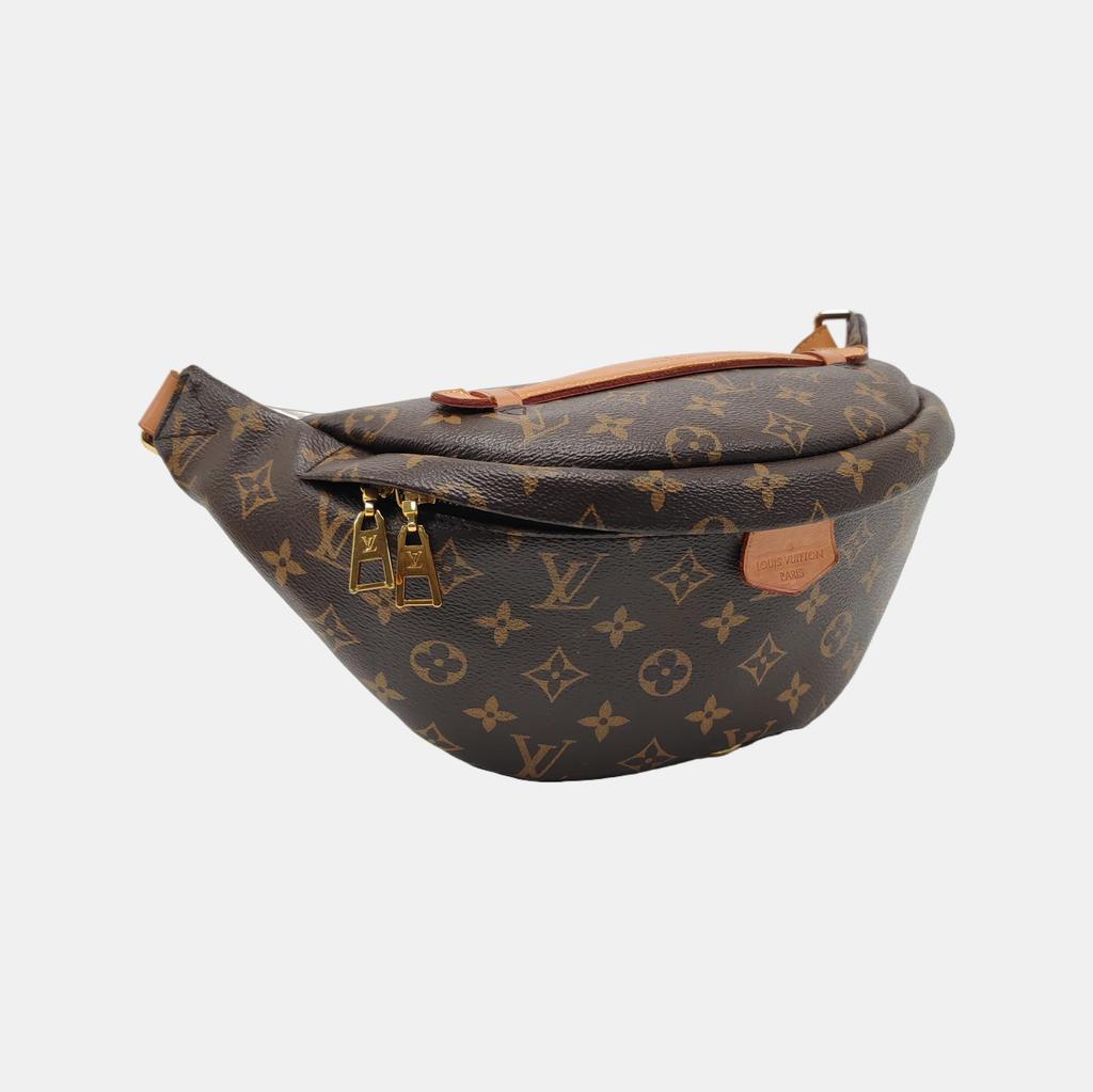 [Pre-Owned] Bumbag Classic Monogram Coated Canvas With Natural Cowhide - Very Good #1K0TO0A