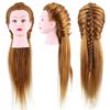 40percent  Real Human Hair Mannequin Head Hairdresser Training Head Cosmetology Doll Head Blond