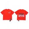 Mens Loose Fit Cotton T-Shirt With Creative Letter Print Casual Short Sleeve Tee Fall