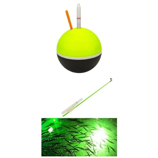Рыболовная светящаяся лампа-палочка Водонепроницаемый мини-подводный рыболовный фонарь Погружной глубоководный цветной светодиодный светильник для привлечения рыбы